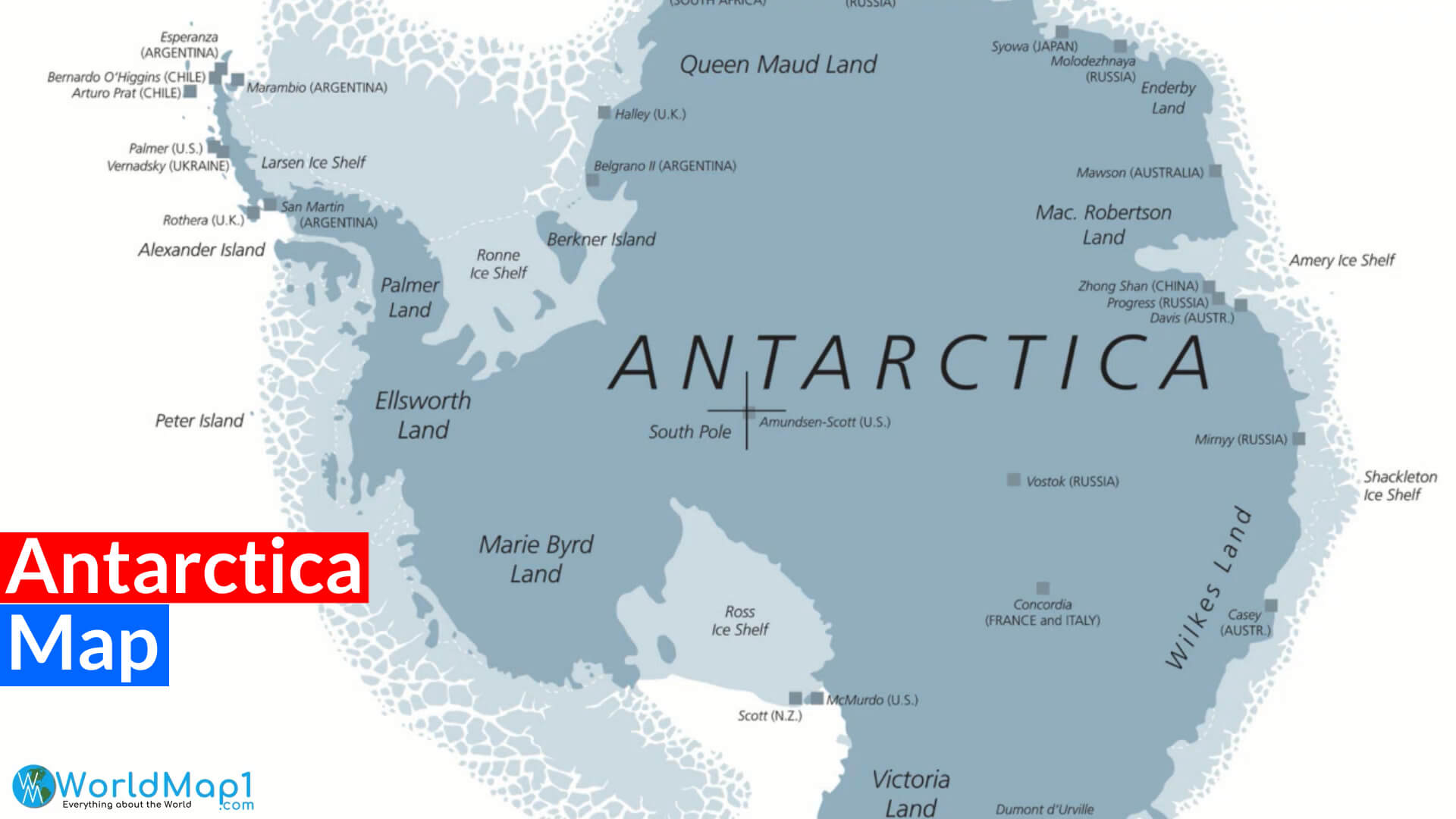 Antarctica Map